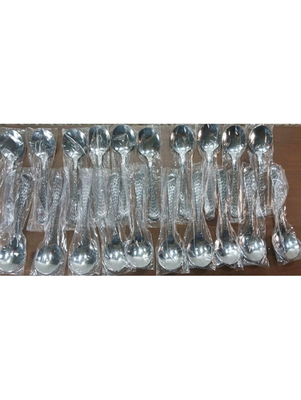 20 - Clipper Spoons - Scale Design on Handle - NEW in Factory Package